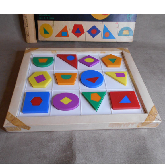 Vintage Dimensional Puzzle Europlastic Amsterdam Holland Montessori RARE - Picture 3 of 10